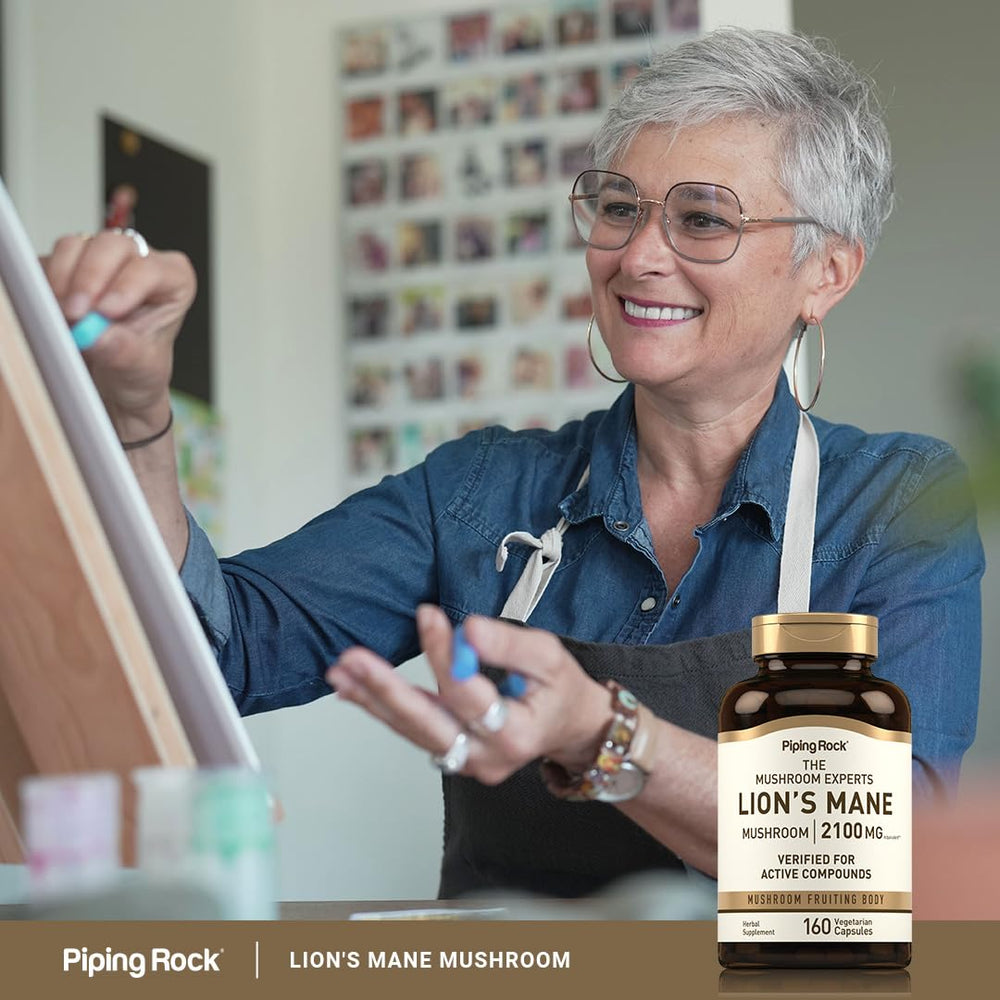 160-count bottle of Lion's Mane capsules