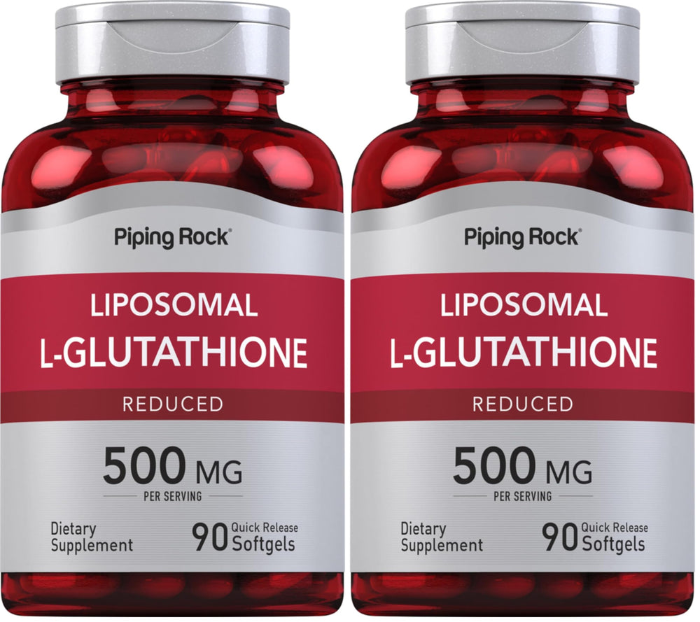 Piping Rock Liposomal Glutathione 500mg bottle front view