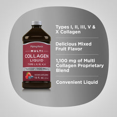 Label showing ingredients and vitamin C on Piping Rock collagen