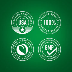 Supplement facts panel on bottle