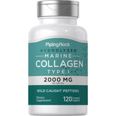 Front of the Piping Rock Marine Collagen Peptides Pills bottle