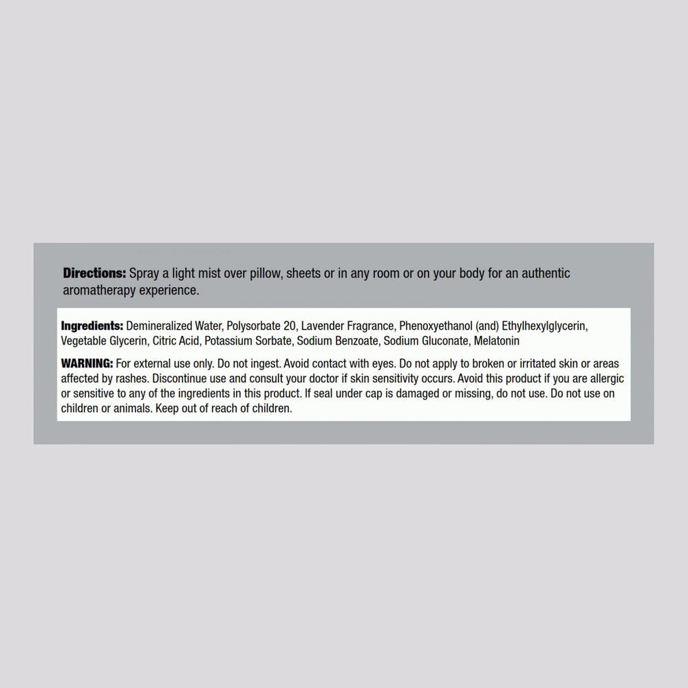 Side view of the bottle showing packaging