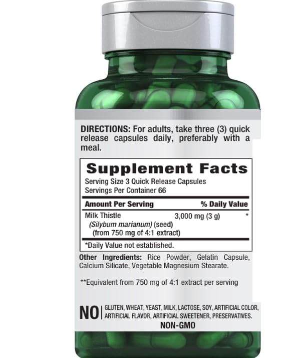 Supplement facts back label