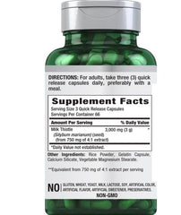 Supplement facts back label