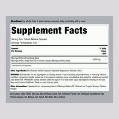 Piping Rock Moringa Oleifera Capsules bottle close-up
