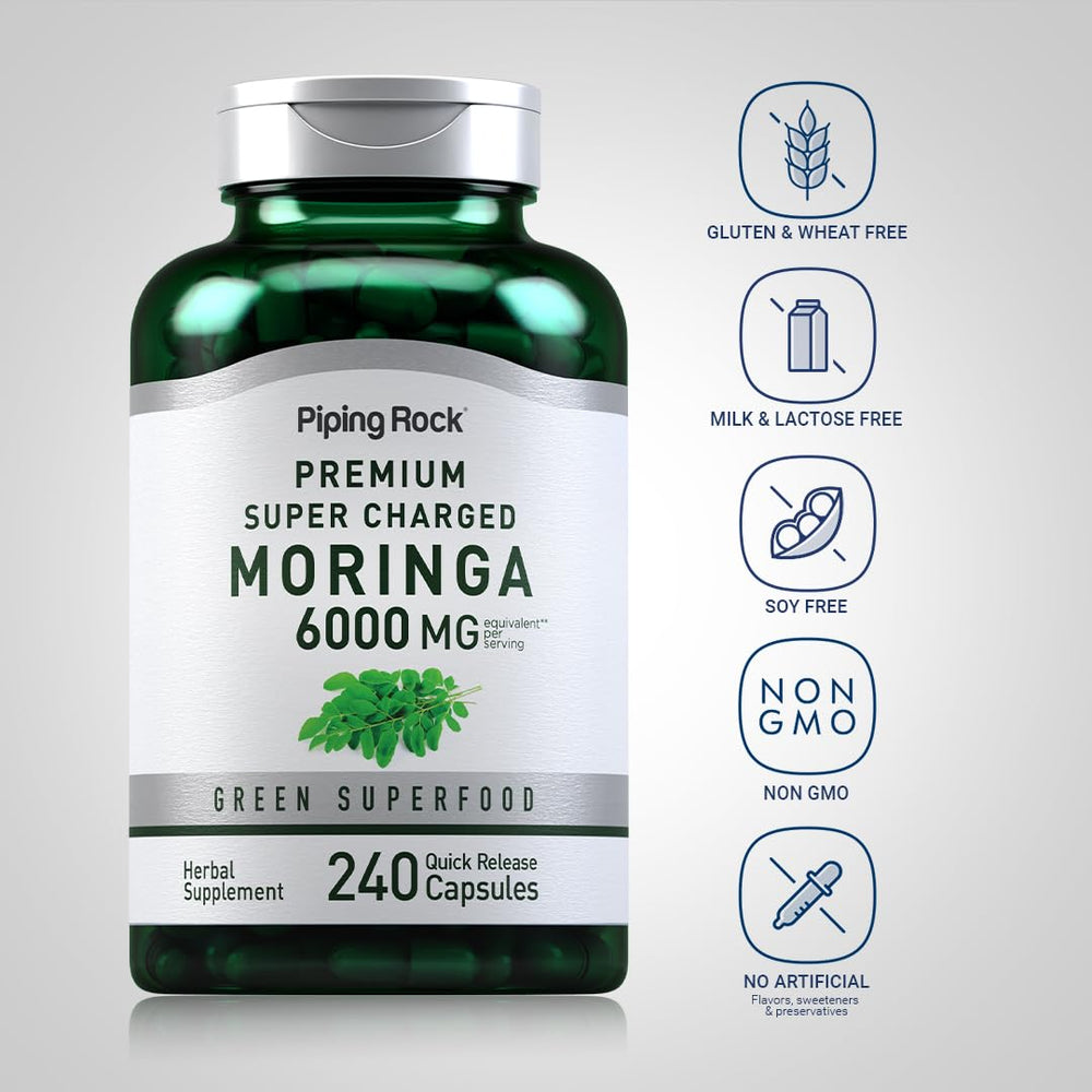 Nutritional ingredients for Piping Rock Moringa Oleifera Capsules