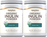 Piping Rock Organic Inulin Powder 15 oz two-pack main product image