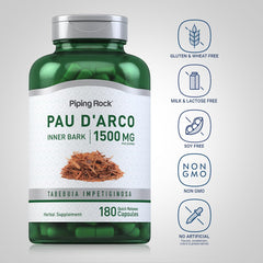 Piping Rock PAU D'Arco capsules traditional herb image
