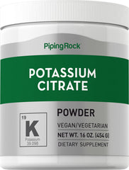 Piping Rock Potassium Citrate Powder 1lb front label