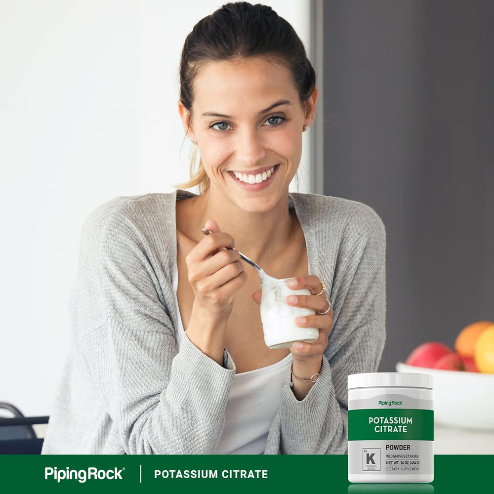 Nutrition facts panel of Potassium Citrate Powder