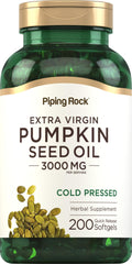 Bottle label: Piping Rock Pumpkin Seed Oil Softgel Capsules
