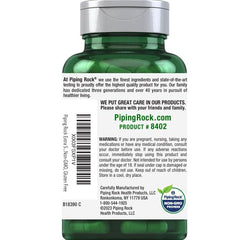 Product display with Pygeum bottle and capsules