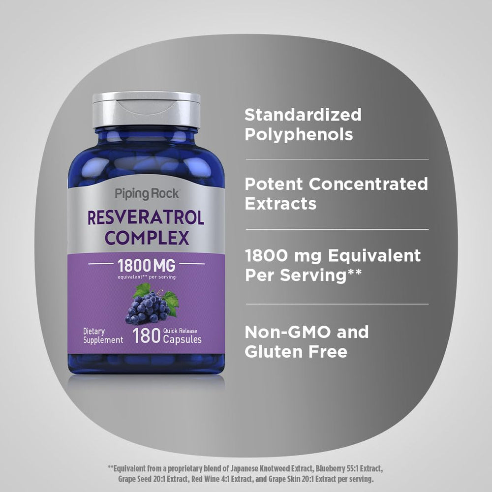 Grape seed extract concept image for Piping Rock Resveratrol Complex