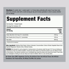 Piping Rock caplets with packaging highlighting gluten-free and non-GMO features.