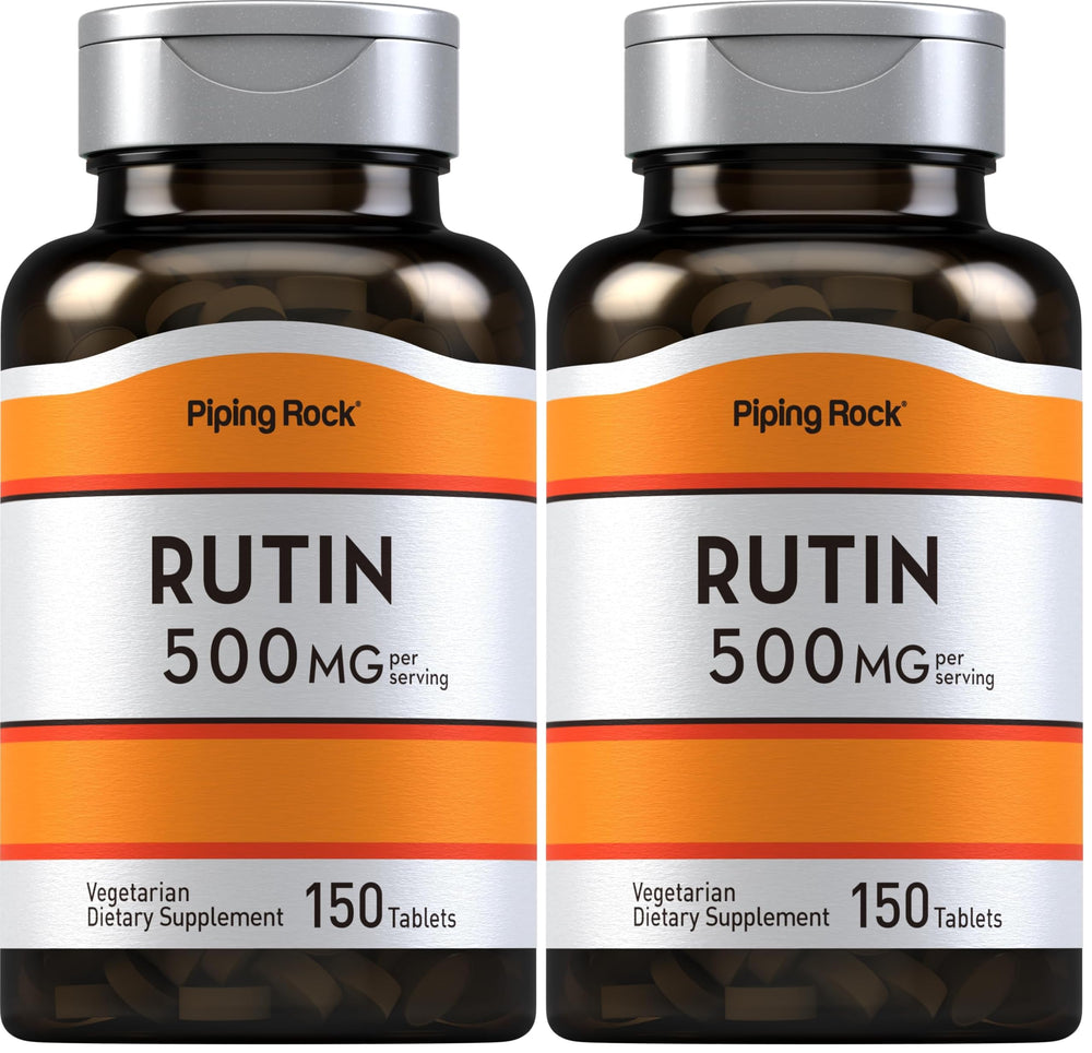 Piping Rock Rutin 500mg bottle with 150 tablets - pack of 2
