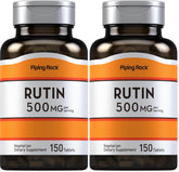 Piping Rock Rutin 500mg bottle with 150 tablets - pack of 2