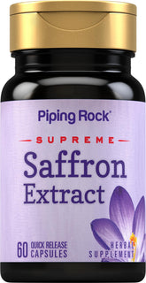 Piping Rock Saffron Extract bottle label