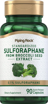 Piping Rock Sulforaphane capsules bottle label