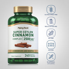 Label on Piping Rock Cinnamon Complex bottle