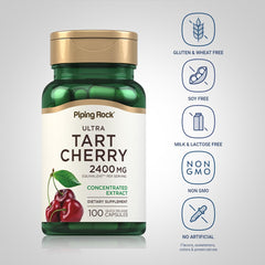 Tart cherry concentrate illustration on packaging