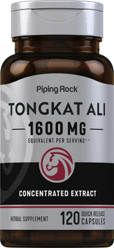 Piping Rock Tongkat Ali 1600mg bottle front view