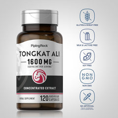Supplement facts panel of Tongkat Ali 1600mg