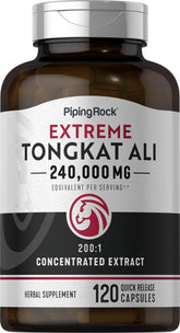 Piping Rock Tongkat Ali for Men 1200mg 120 capsules bottle