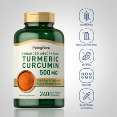 Label on bottle showing 240 capsules
