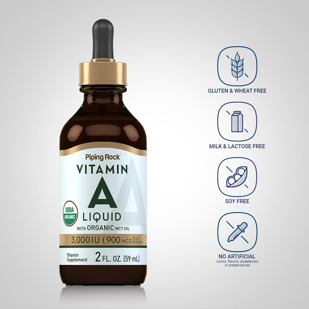 Organic MCT oil base for Vitamin A Liquid