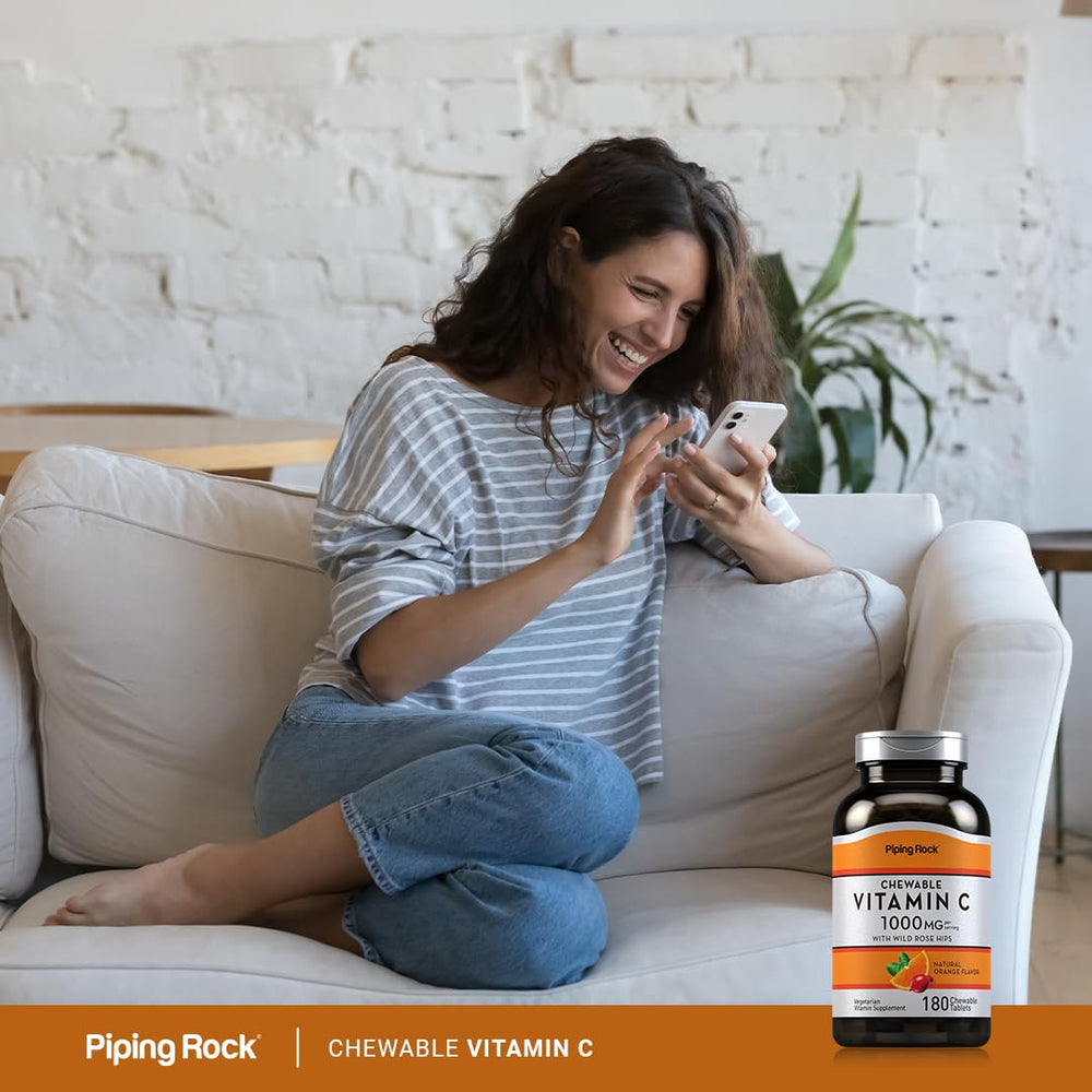 Vegetarian-friendly Vitamin C chewables by Piping Rock