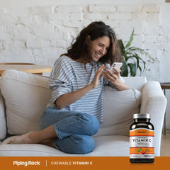 Vegetarian-friendly Vitamin C chewables by Piping Rock