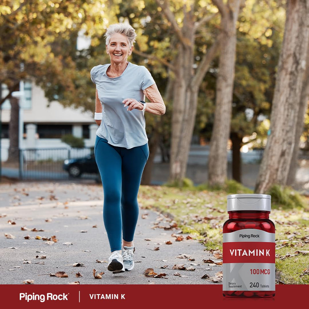 Bottle of Piping Rock Vitamin K 100 mcg 240 tablets