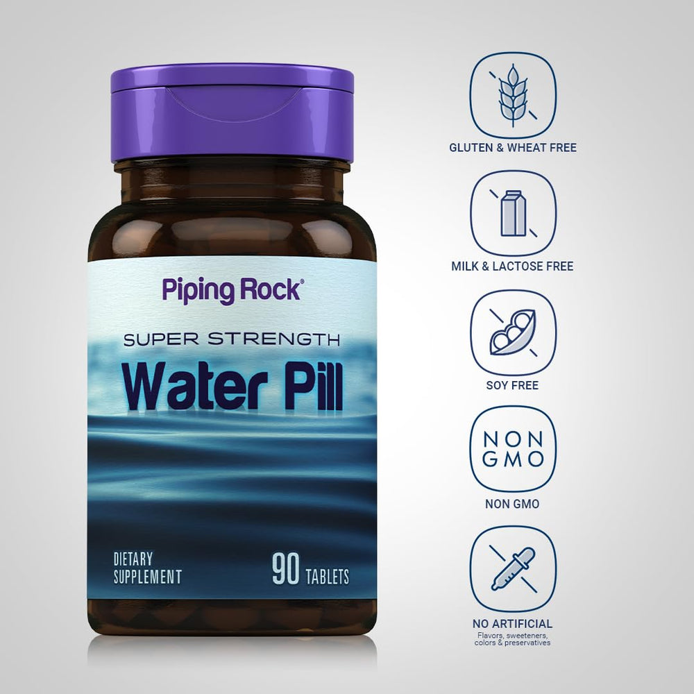 Label information for Piping Rock Water Pill