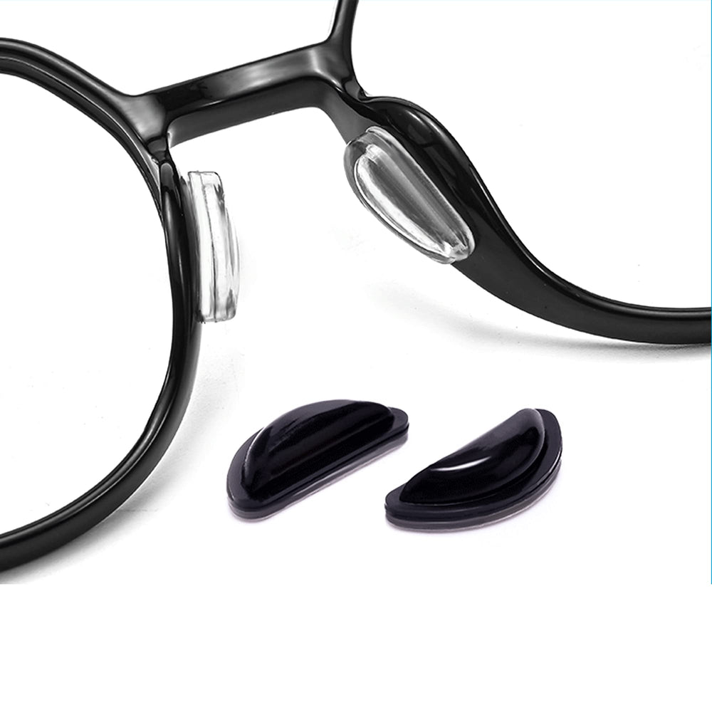 Pack of 12 black nose pads for glasses