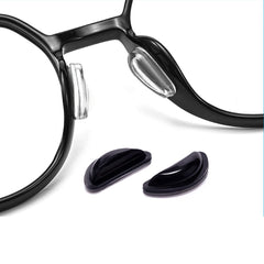 Pack of 12 black nose pads for glasses