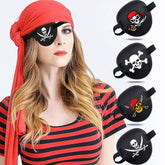 Pirate eye patch 4 pack for adults and kids