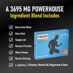 Mucuna pruriens (velvet bean) in Pirate formula