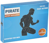 Pirate male supplement bottle on white background
