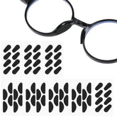 Piriuuo foam nose pads for eyeglasses and sunglasses, 64 pieces in black.