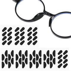 Piriuuo foam nose pads for eyeglasses and sunglasses, 64 pieces in black.