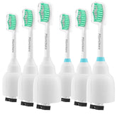 Pisonicleara 6-pack toothbrush heads compatible with Philips Sonicare E-Series (HX7001/HX7022)