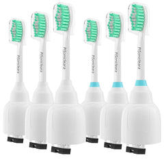 Pisonicleara 6-pack toothbrush heads compatible with Philips Sonicare E-Series (HX7001/HX7022)