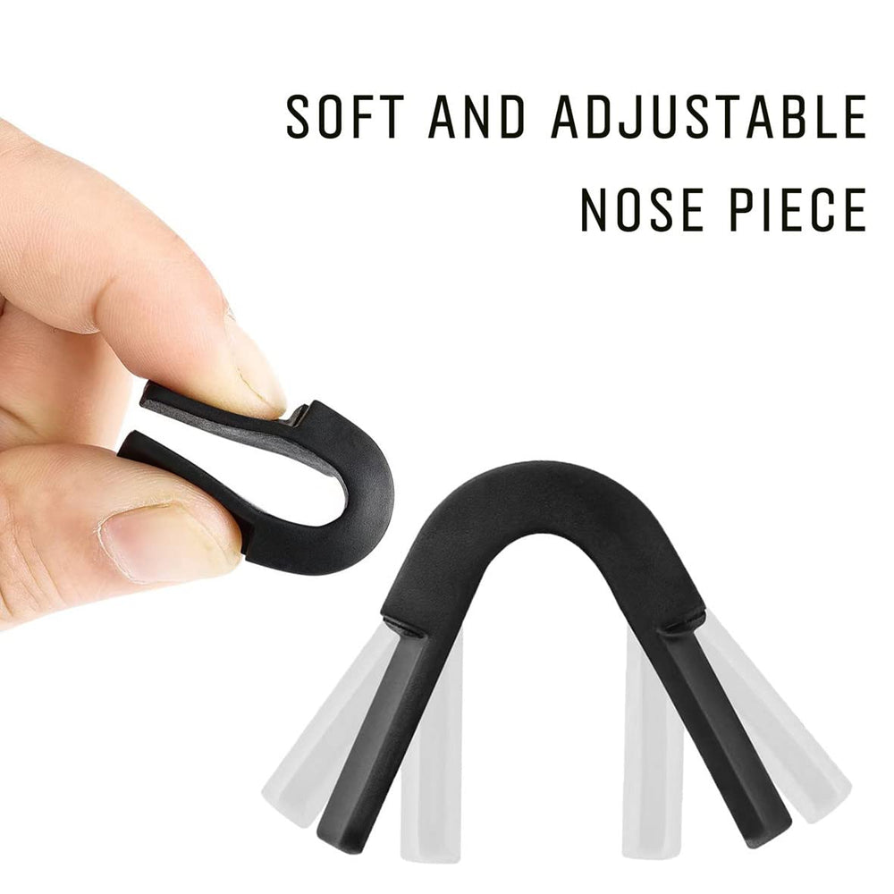 Replacement nose pieces for Pit Viper originals in White-Black
