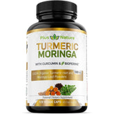 PIUS NATURE Turmeric Moringa bottle with capsules