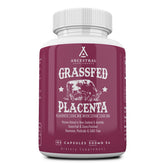 Bottle of Ancestral Supplements Grass Fed Placenta with Liver, 180 capsules