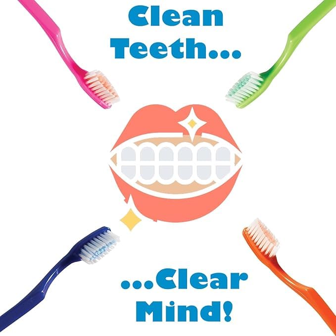 Travel-friendly individually wrapped toothbrushes in compact packaging.