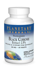 Planetary Herbals Black Cohosh Extract 2.5 tablets bottle label