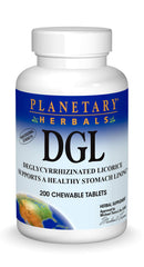 Planetary Herbals DGL deglycyrrhizinated licorice bottle - 200 tablets