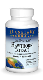 Planetary Herbals Hawthorn Extract tablets bottle