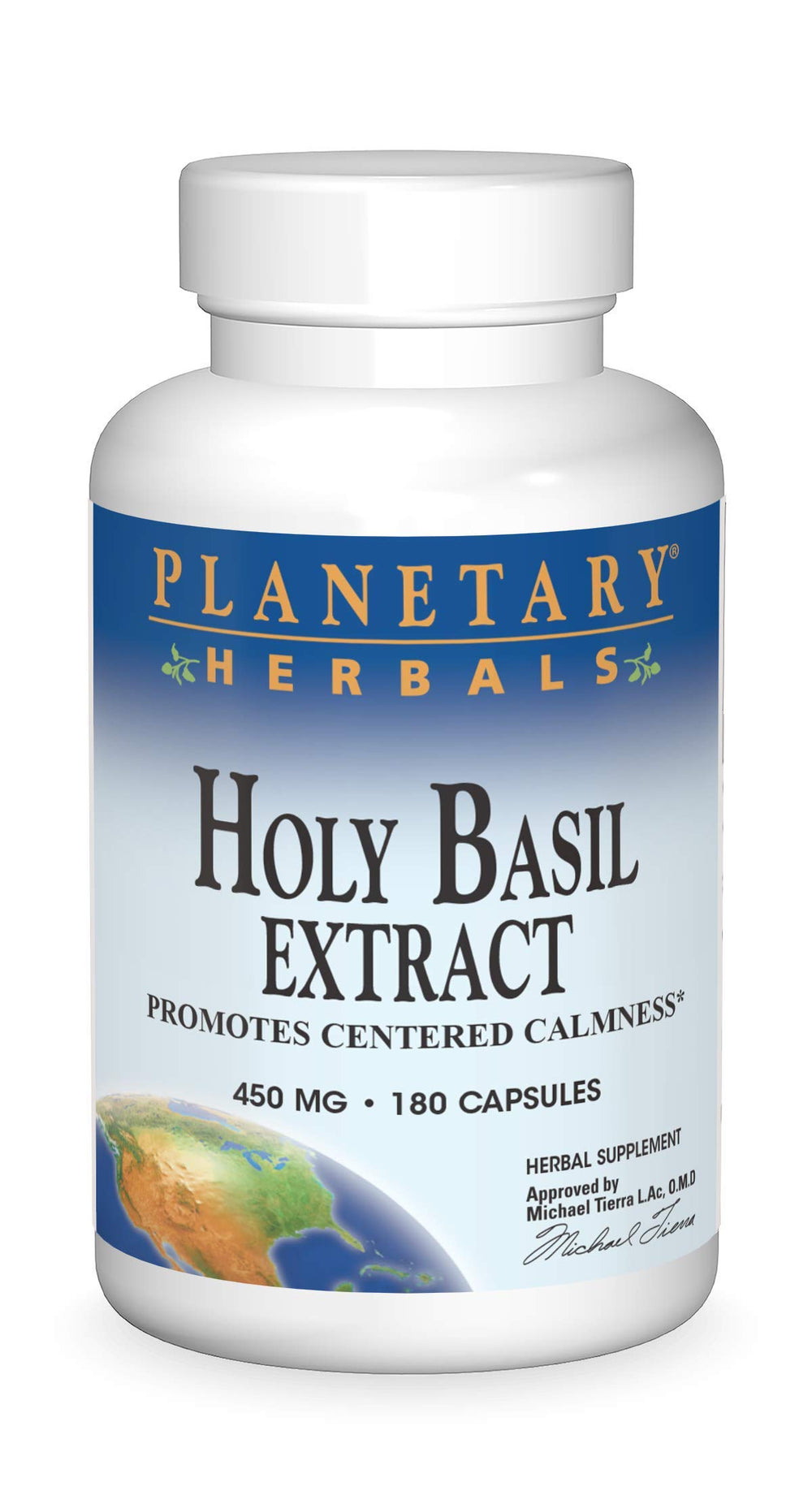 Planetary Herbals Holy Basil Extract 450 mg bottle